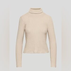 Aritzia Babaton Women's Cream Traverse Turtleneck Sweater